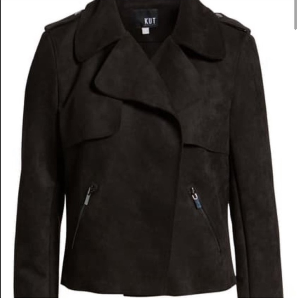 KUT from the cloth suede jacket